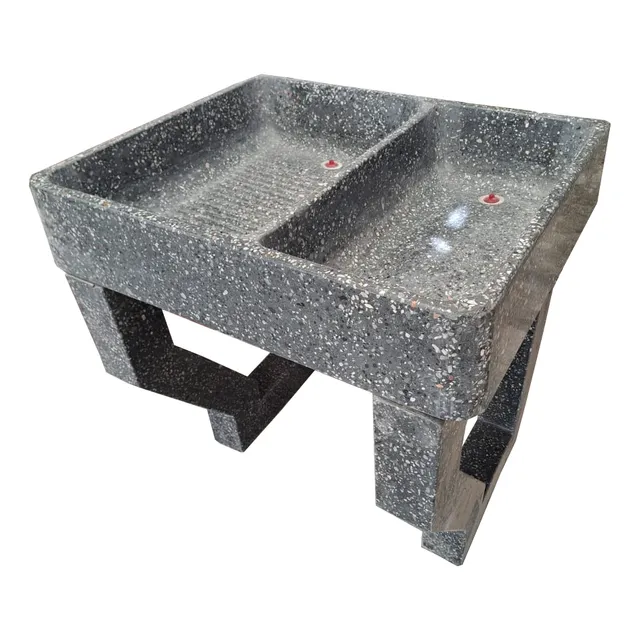 Lavadero De Granito Con Bases 80cm (sin Entrepaño)