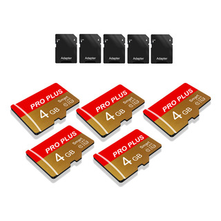Juego De Tarjetas De Memoria De 5 Piezas, Oro Rojo De 4 Gb C Juego De Tarjetas De Memoria De 5 Piezas, Oro Rojo De 4 Gb C