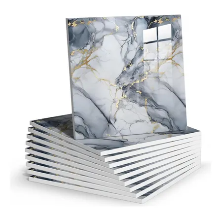 Panel Decorativo Pared Para Adornos 20 Piezas 30 Cm X 30 Cm Rayas Gris