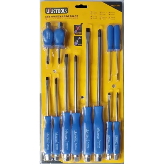 Set De Destornillador De Impacto 12pzs Diesel Tools