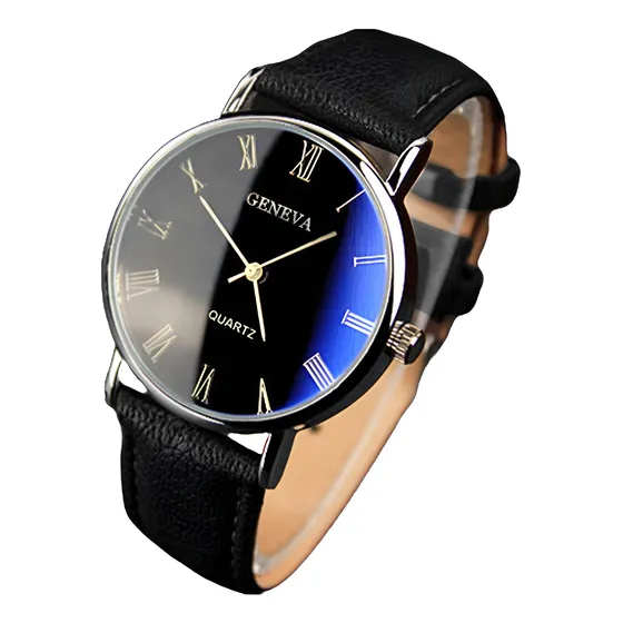 Pulsera De Cuarzo Para Hombre, Reloj Analógico Elegante