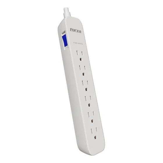 Regleta De Corriente Forza 6 Tomas 110v/220v Fsp-651w