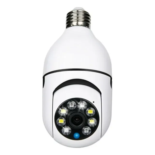 Cámara De Seguridad Smart Tipo Bombillo Wifi 1080p Dos Vías