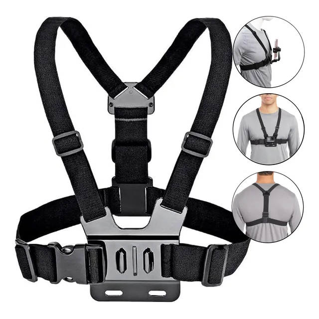 Suporte Peito Peitoral Celular Câmera Gopro Chest Band Vídeo