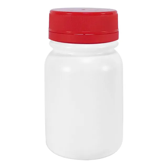 Pote Plástico Para Cápsulas 35ml C/ Tampa Lacre (100 Peças)