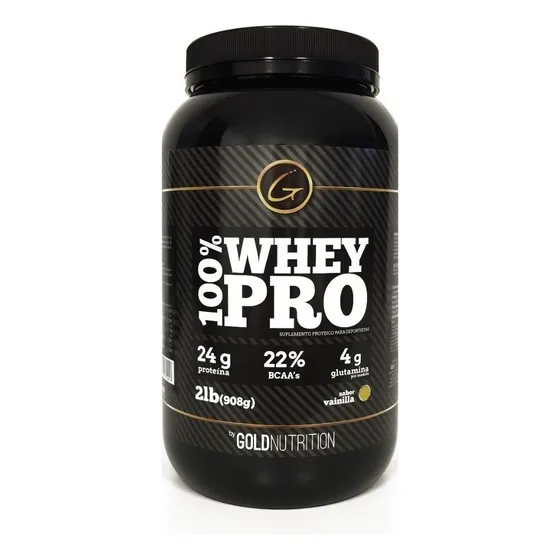 Suplemento en polvo Gold Nutrition Proteínas sabor vainilla x 908g