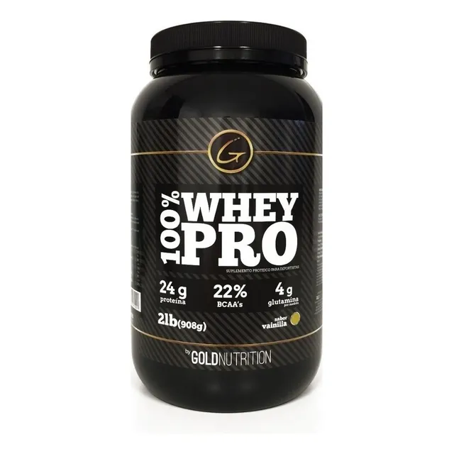 Suplemento en polvo Gold Nutrition Proteínas sabor vainilla x 908g