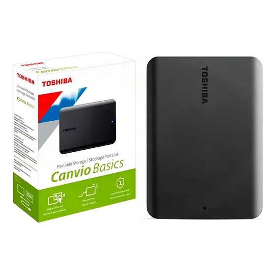 Disco Externo 1 Tb Toshiba Canvio Basics Usb 3.0 | Cuotas sin interés