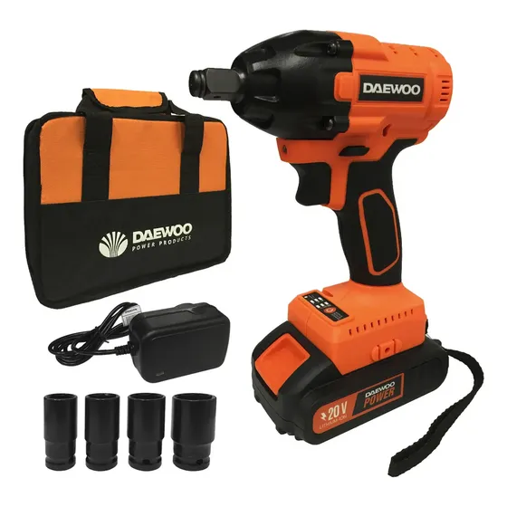 Llave De Impacto Inalambrico Daewoo Daiw02 Brushless 1\u002F2 Color Naranja Frecuencia 50 Hz\u002F 60 Hz | Cuotas sin interés