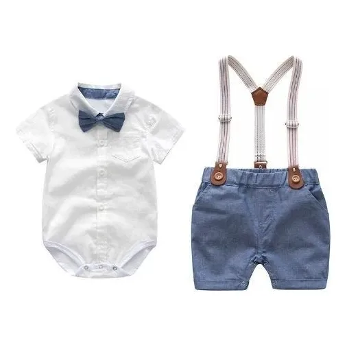 Hermoso Conjunto Tirante Verde Para Bebe Niños 