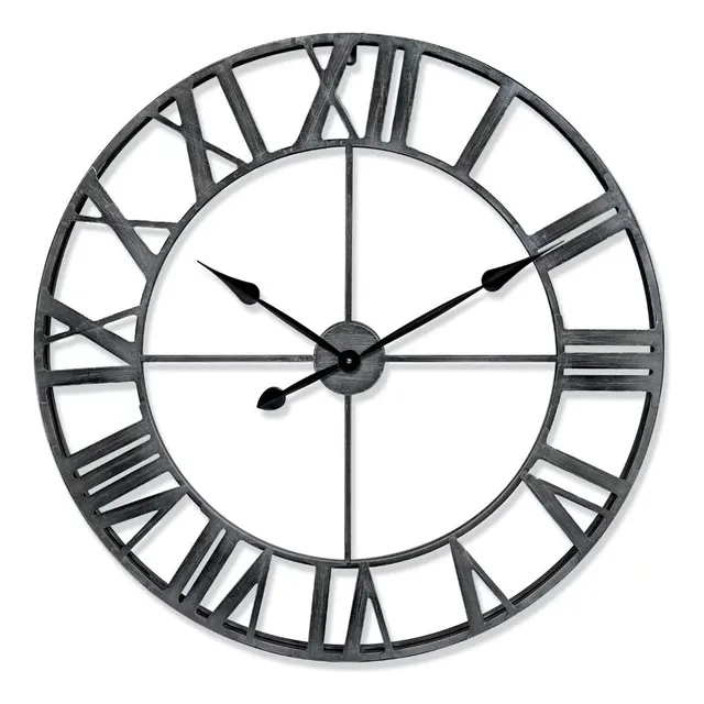 Utopia Alley Reloj Industrial Pared Borde Remache Estilo
