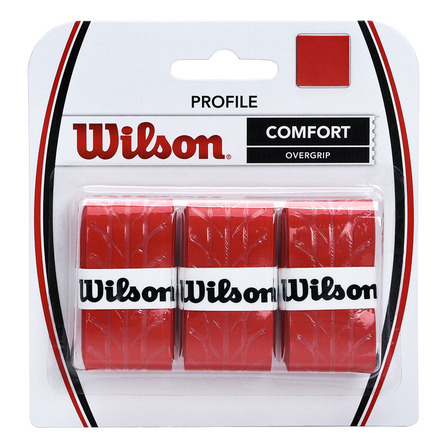 Overgrip Wilson Profile Com 03 Unidades Vermelho Overgrip Wilson Profile Com 03 Unidades Vermelho