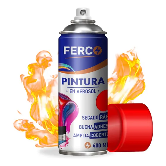 Pintura En Spray / Aerosol De Alta Temperatura 400cc Ferco
