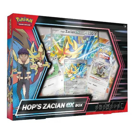 Pokemon Tcg: Hop's Zacian Ex Box (inglés)