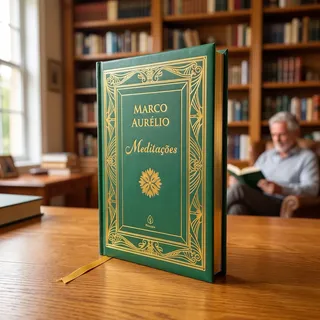 Meditações De Marco Aurélio Livro Edição De Luxo Almofadada Capa Dura Com Marcador De Fitilho Estoicismo Filosofia Romana Presente Clássicos Da Literatura 128 Páginas Louis Riel Acustico