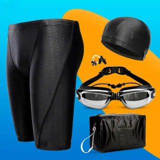 Conjunto De Gorro De Natación Para Hombre, Transpirable, Elá Conjunto De Gorro De Natación Para Hombre, Transpirable, Elá