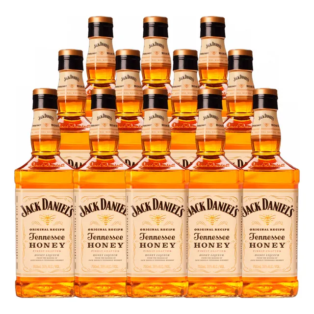 Whisky De Mel Jack Daniel's Honey 700ml 12 Unidades
