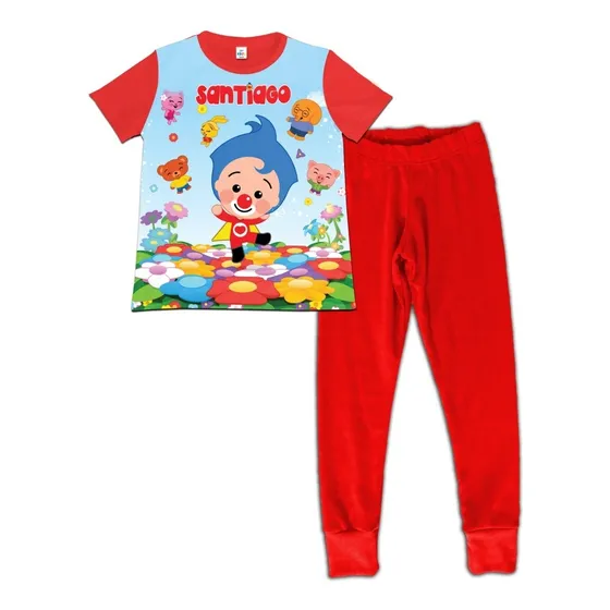 Pijama Niño Manga Corta  Payaso Plim Plim