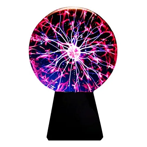Bola De Plasma De Vidrio Esfera De Luz De Relámpago Lã...
