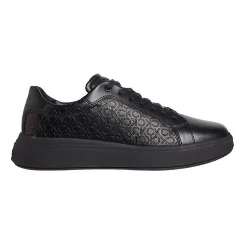 Tênis Masculino Calvin Klein Queima Full Aop - Casual Preto Liso 43 Br