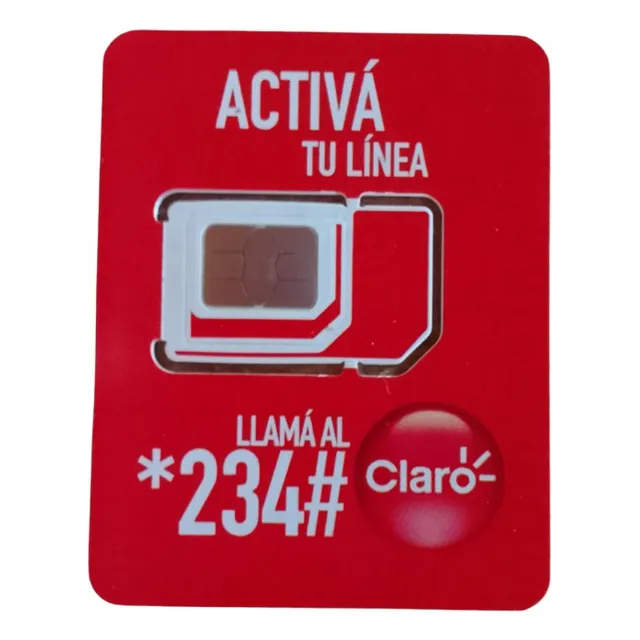 Chip 4g Sim Claro Coneccion Simple  Controlada Cambia Numero
