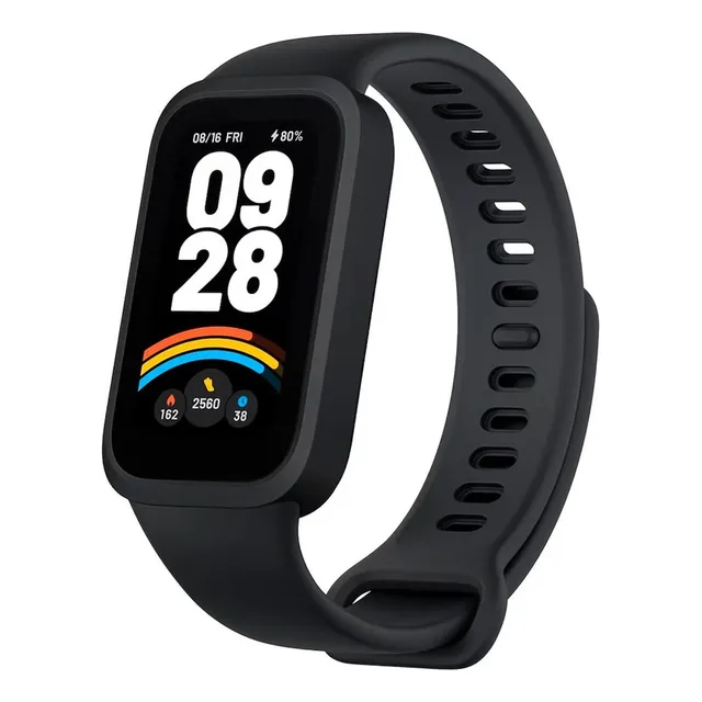 Reloj Xiaomi Mi Band 9 Active negro, diseño de pulsera suave