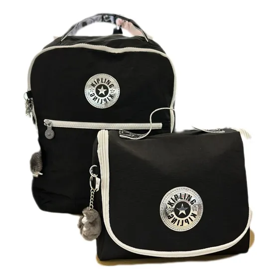 Mochila Costas + Lancheira Kipling Original Importada