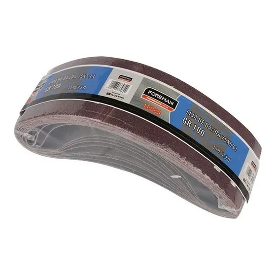 Lija De Banda Para Madera 75x533 Mm Foreman Gr 120