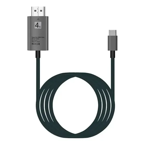 Cable Adaptador USB Tipo C a HDMI 4K 60Hz 2m JKRTECH Compatible Thunderbolt 3 | Cuotas sin interés