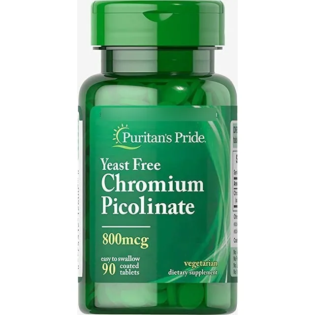 Picolinato De Cromo Chromium Picolinate 800 Mcg 90 Tabletas