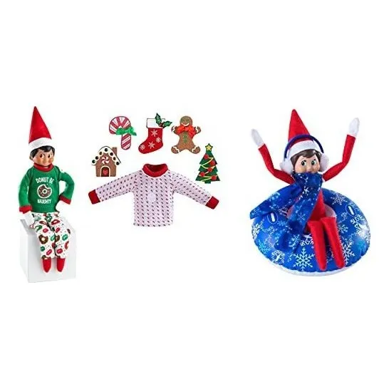 The Elf On The Shelf Holiday Outfit Set - Suéter, Pijama Y T