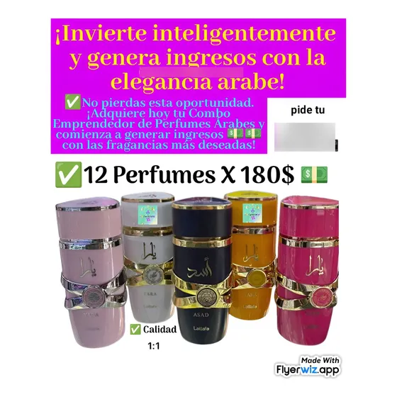 12 Perfumes Arabes De Dama Y Caballero Promocion Oferta