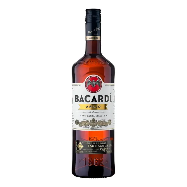 Pack De 12 Ron Bacardi Añejo 980 Ml