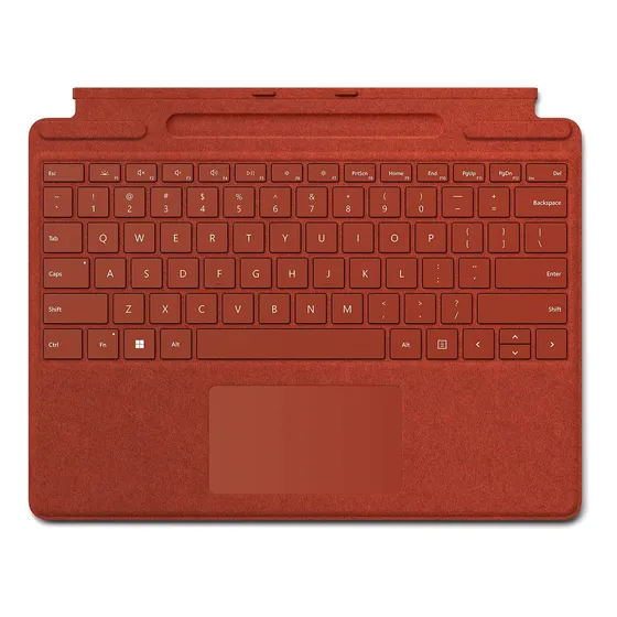 Microsoft Surface Pro Type Cover Funda Teclado Para 8 X Roja