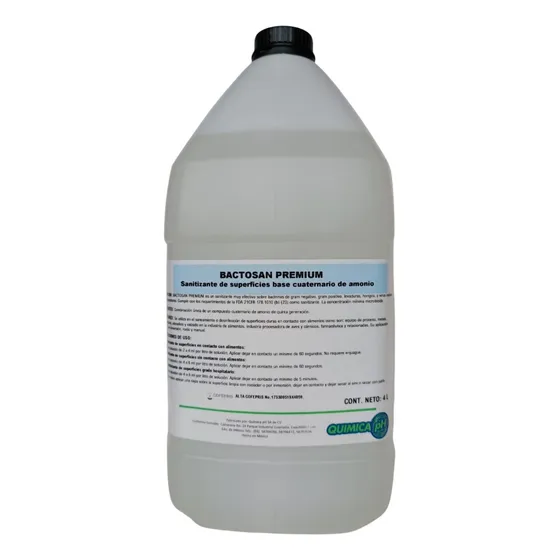 Desinfectante Cuaternarios De Amonio Concentrado 500x, 4 Lt