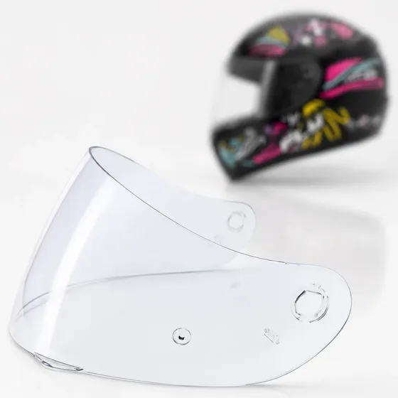 Viseira Transparente Cristal Capacete Fly F7 F8 F9