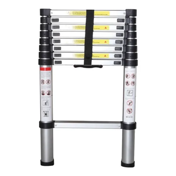 Escalera Telescopica De Aluminio 255cm Altura Max Ecom