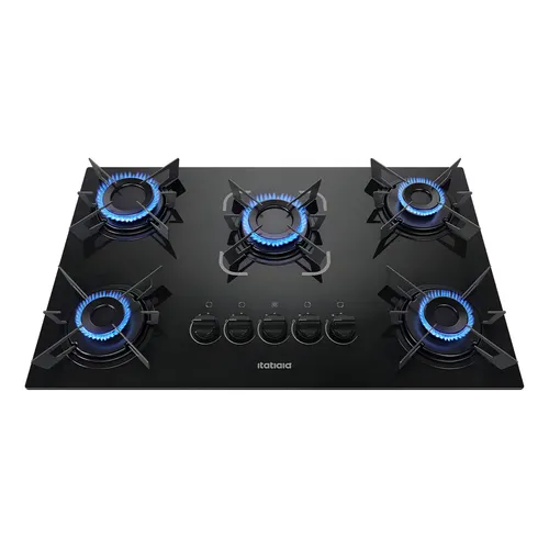 Fogão Cooktop - Itatiaia Electra Cor Preto - 5 Queimadores