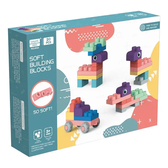 Bloques Encastrables Blandos Soft Gran Calidad Niños