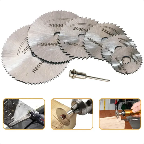 Kit Disco De Corte Com Haste Mini Micro Retifica E Furadeira