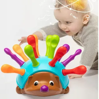 Brinquedo Sensorial Encaixe Ouriço Coordenação Motora