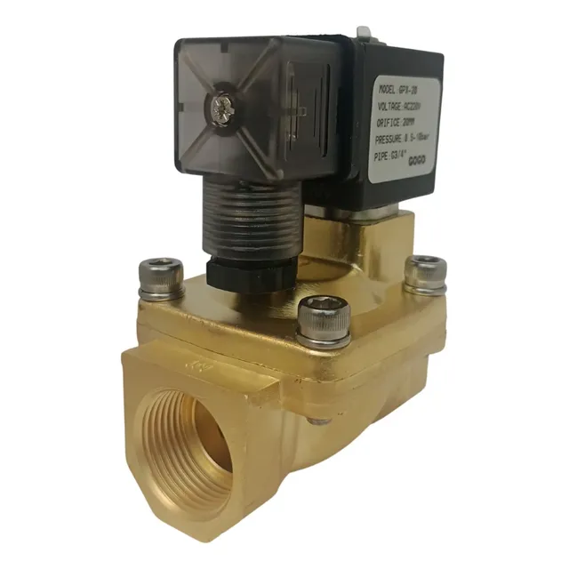 Válvula Solenoide Servo Operada 2/2 Vias Nf  Dn 1/2'' 220v