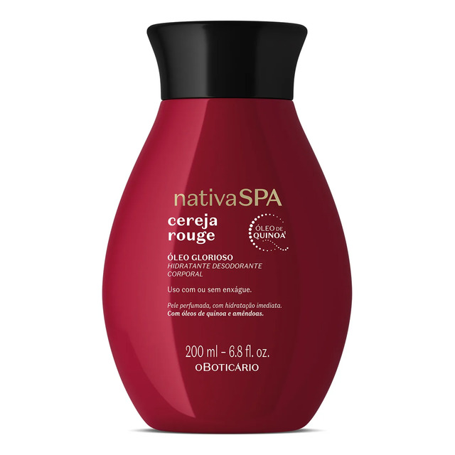 Oleo Hidratante Corporal O Boticario Nativa Spa Cereja Rouge 200ml
