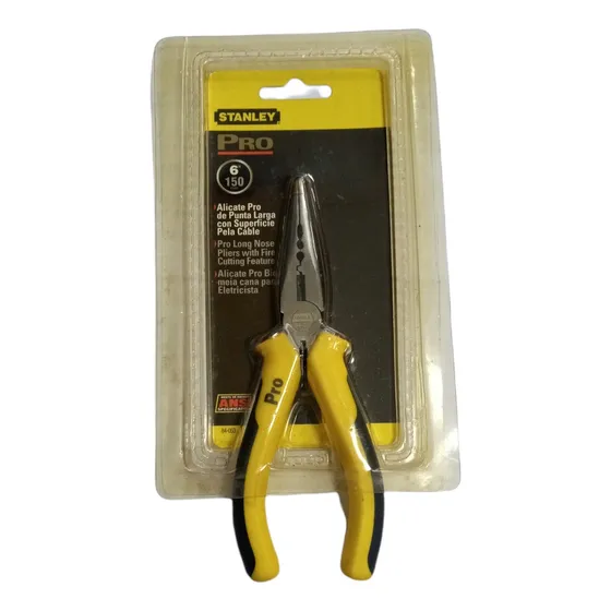 Alicate Pro De Punta Larga Pela Cable 6  Stanley  84-053