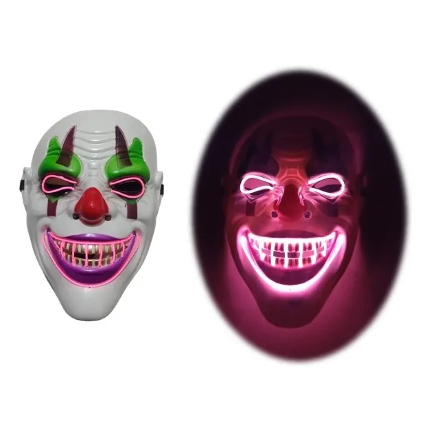 Mascaras Led Luces Halloween Modelos Variados