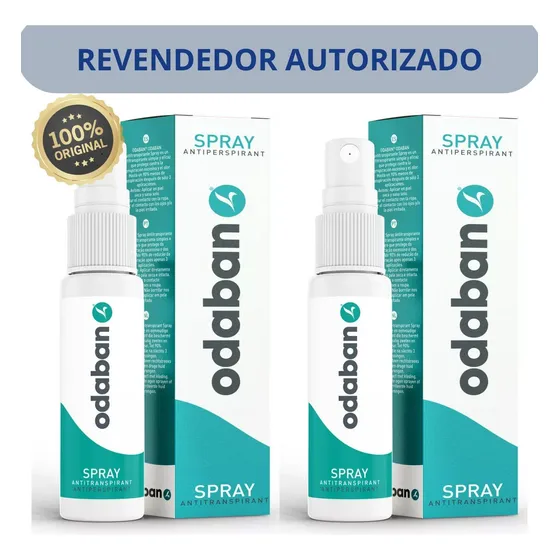 Kit 02 Odaban Spray 30ml Antitranspirante P/ Hiperidrose