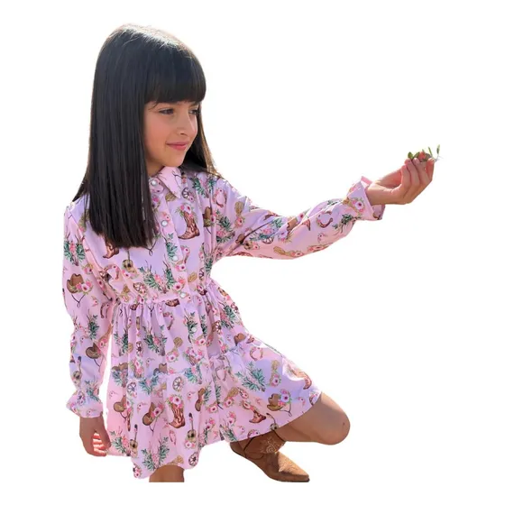 Vestido Camisero Vaquero Botas Bot39