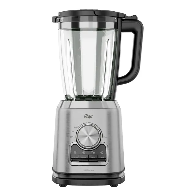 Liquidificador Com Copo De Vidro Wap Wb2000 Preto E Cinza 2l