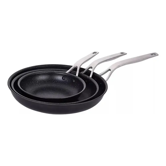 Juego Set Sartenes Antihaderente 3 Piezas Roccia
