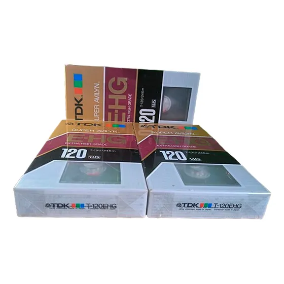 Kit Com 03 Fitas Vhs Virgens Tdk E.hg Super Avilyn Lacradas